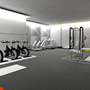 interior render - gym